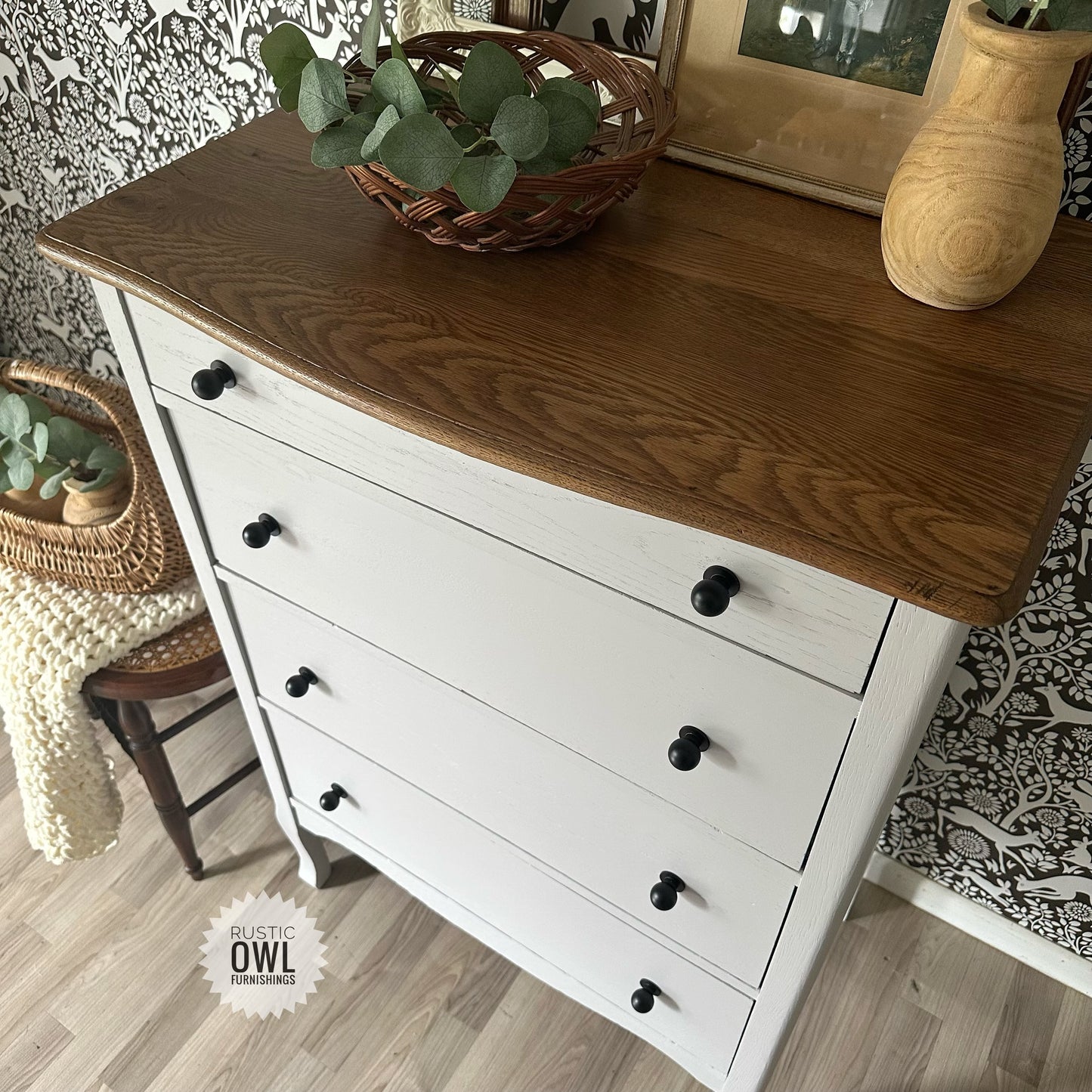 Light Gray Oak Dresser