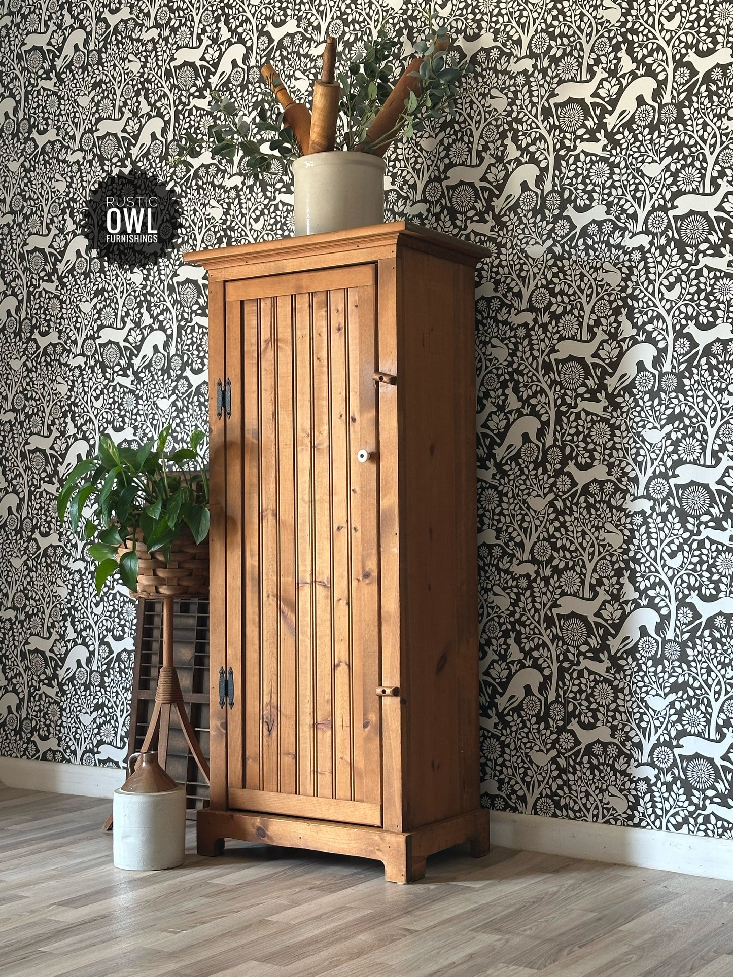 Rustic Pine Jelly Cabinet