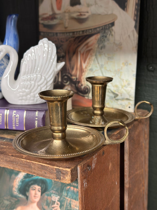 Solid Brass Chamberstick Taper