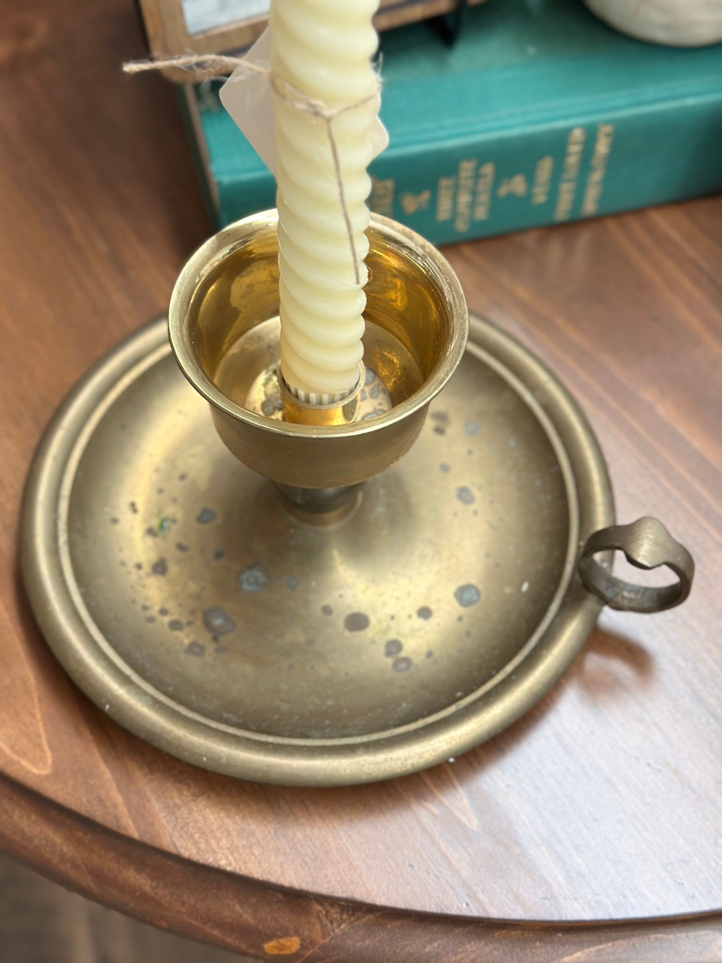 Solid Brass Chamberstick Holder