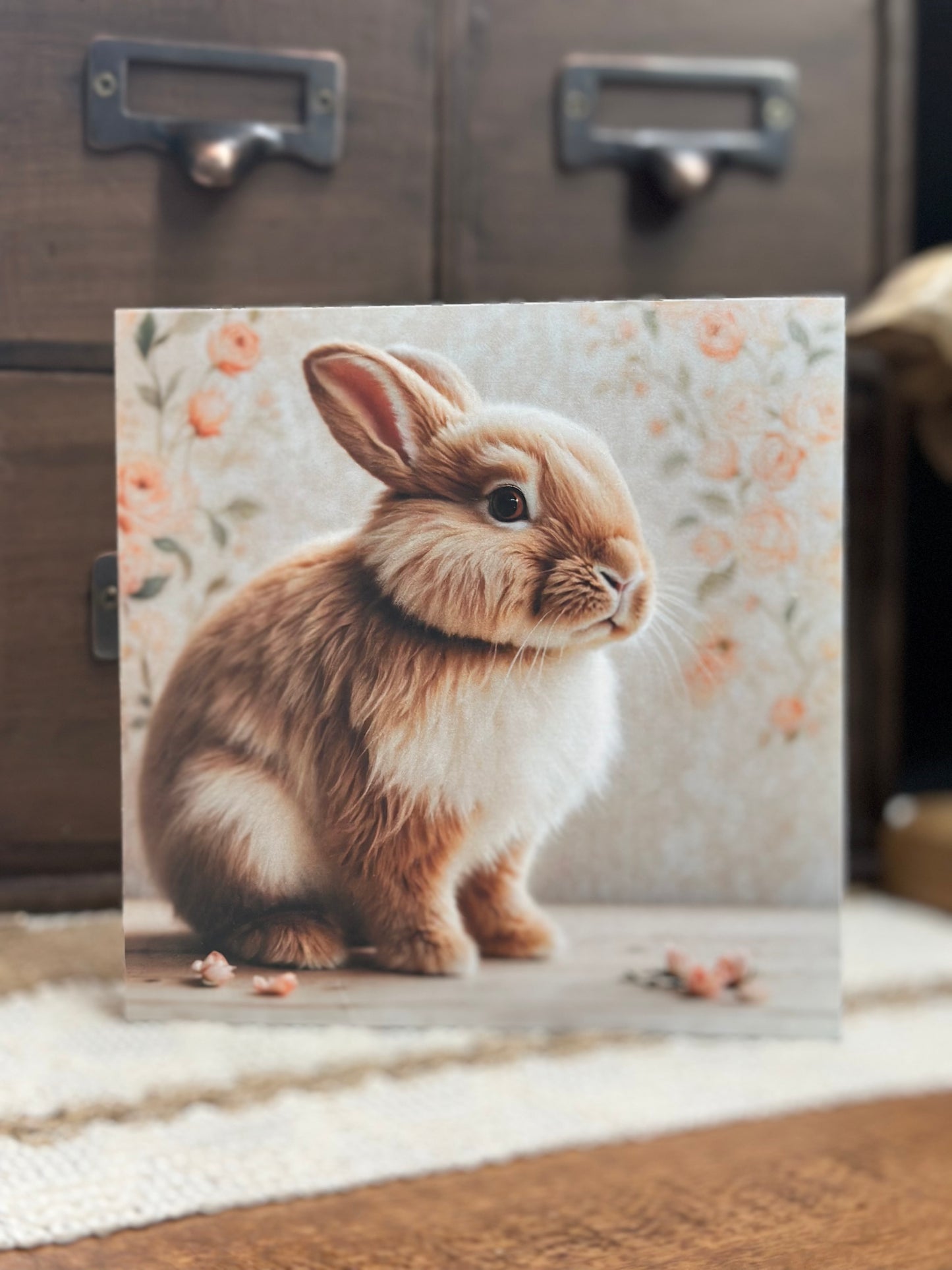 Bunny Floral Background