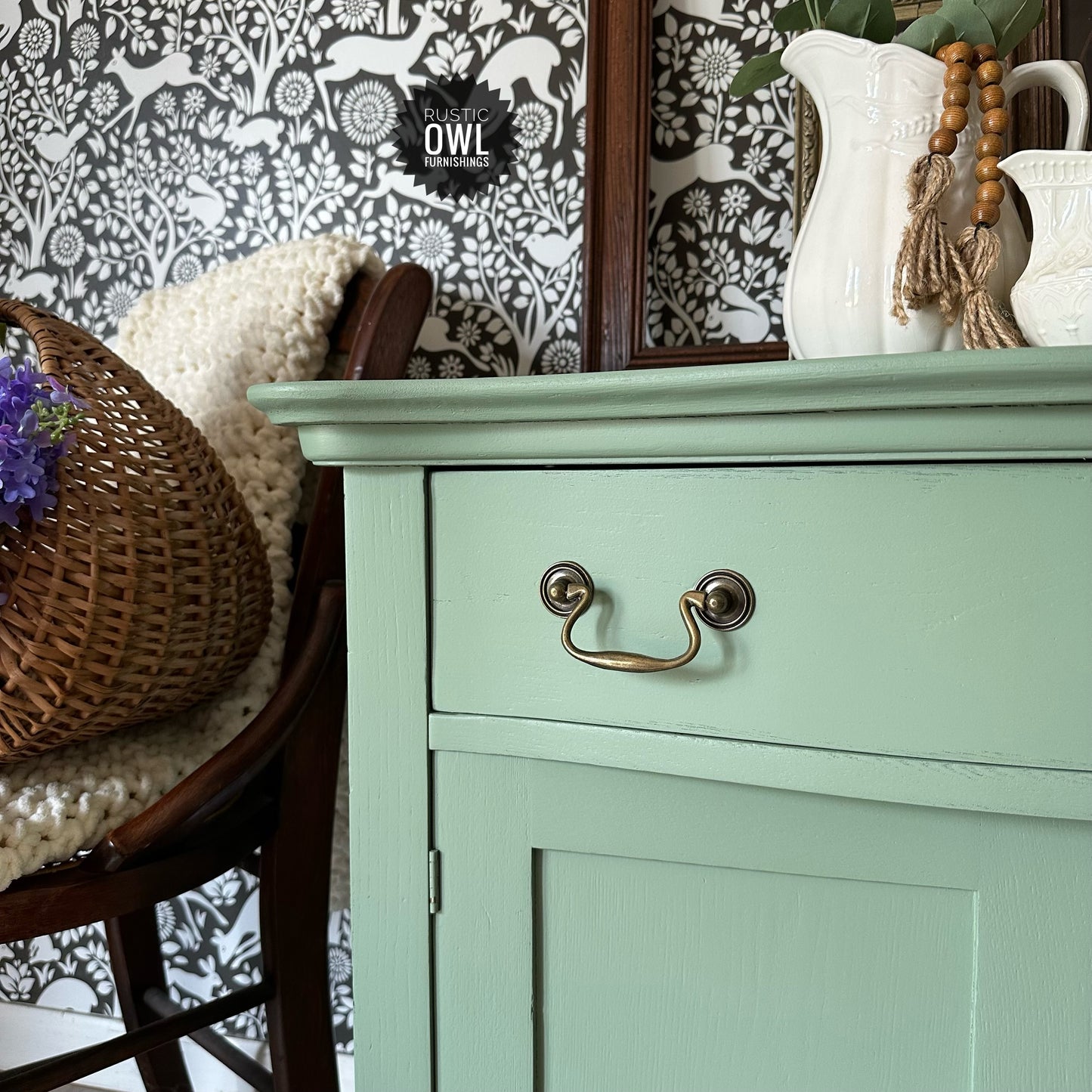Green Oak Washstand