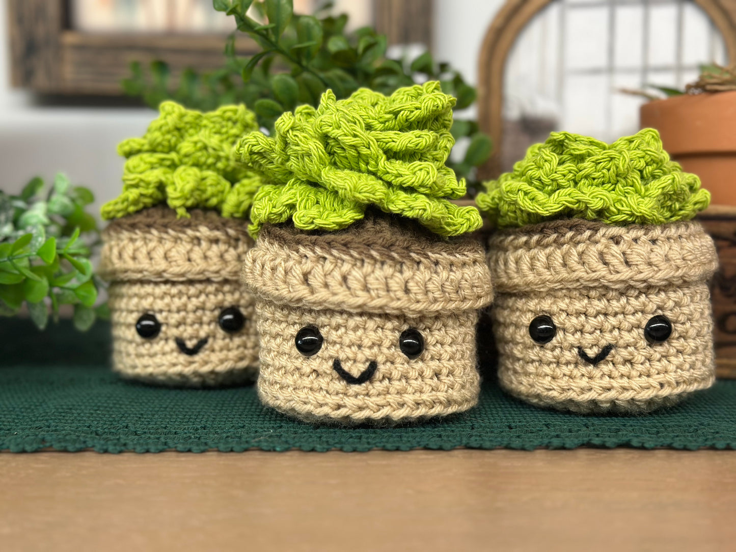 Amigurumi Succulent Pots