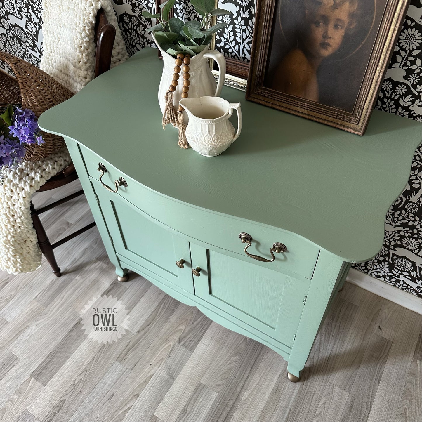 Green Oak Washstand