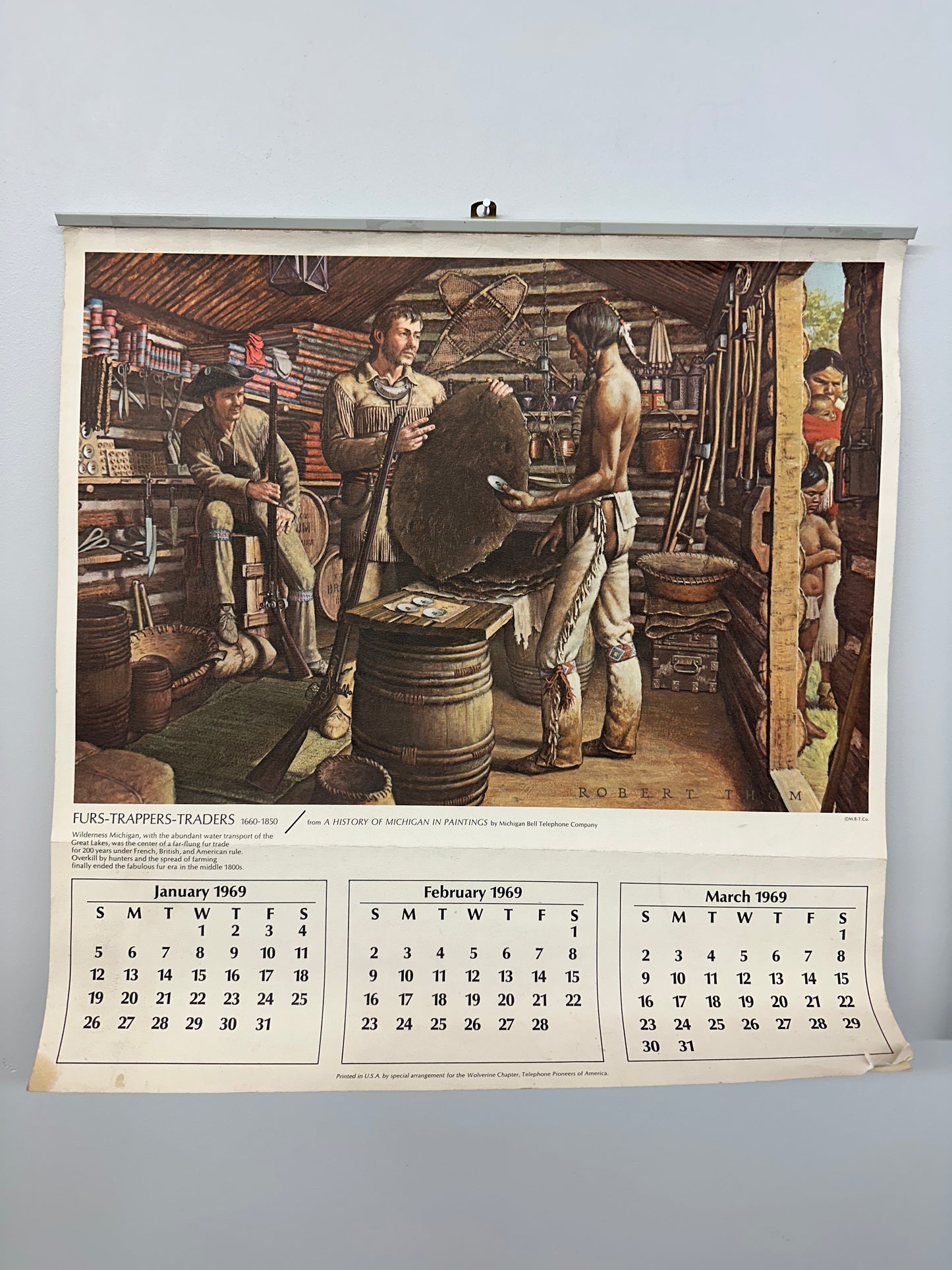 Vintage 1969 Calendar