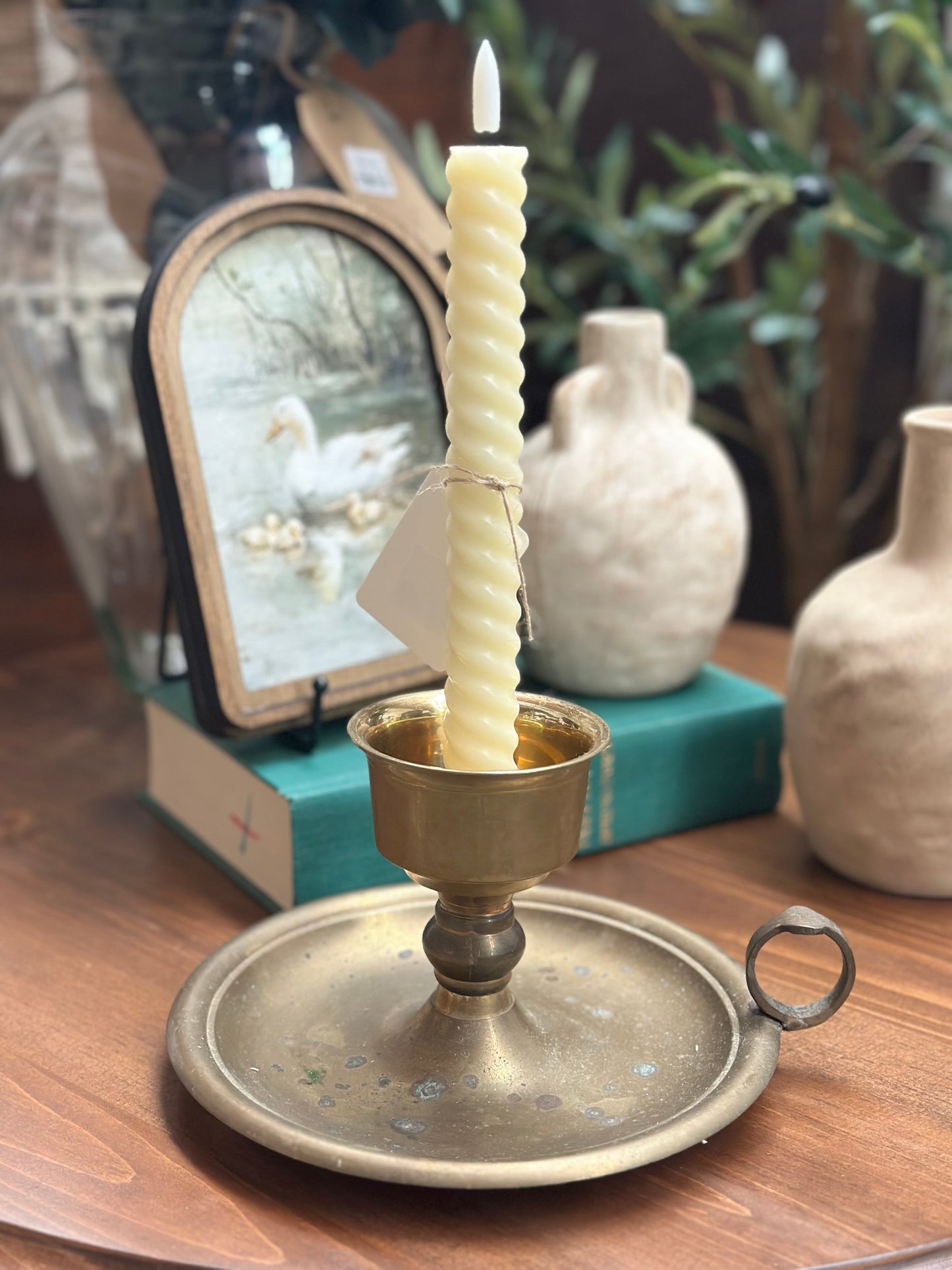 Solid Brass Chamberstick Holder