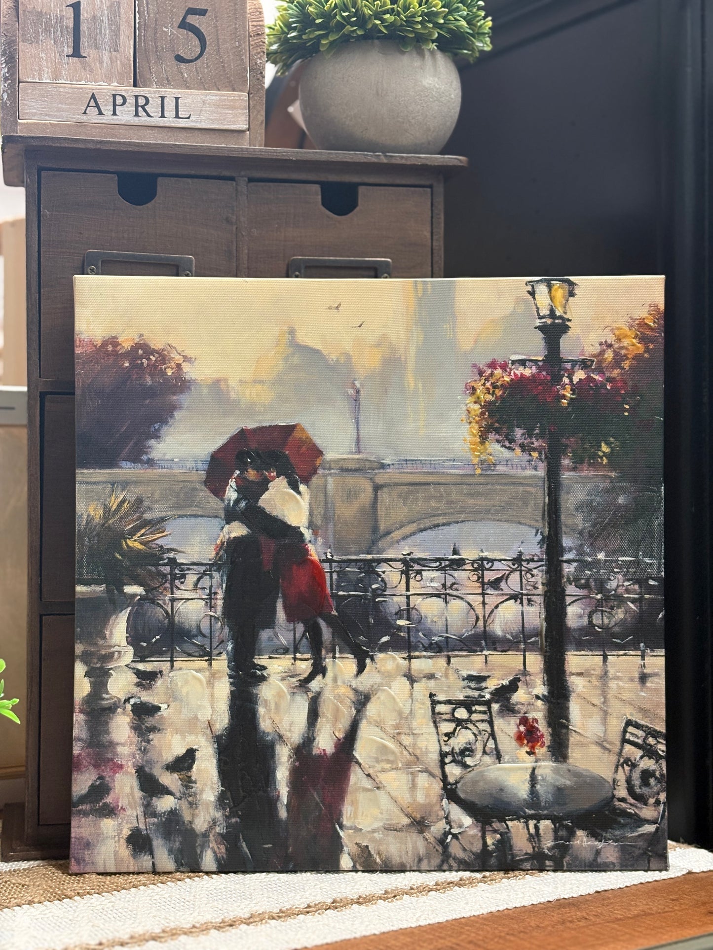 French Canvas Art, Assorted