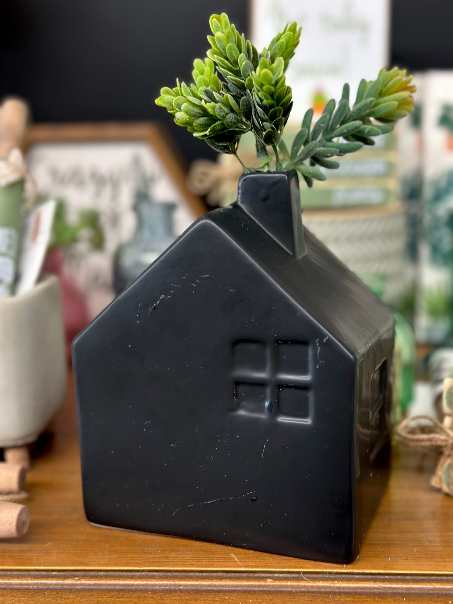 Ceramic House Bud Vases