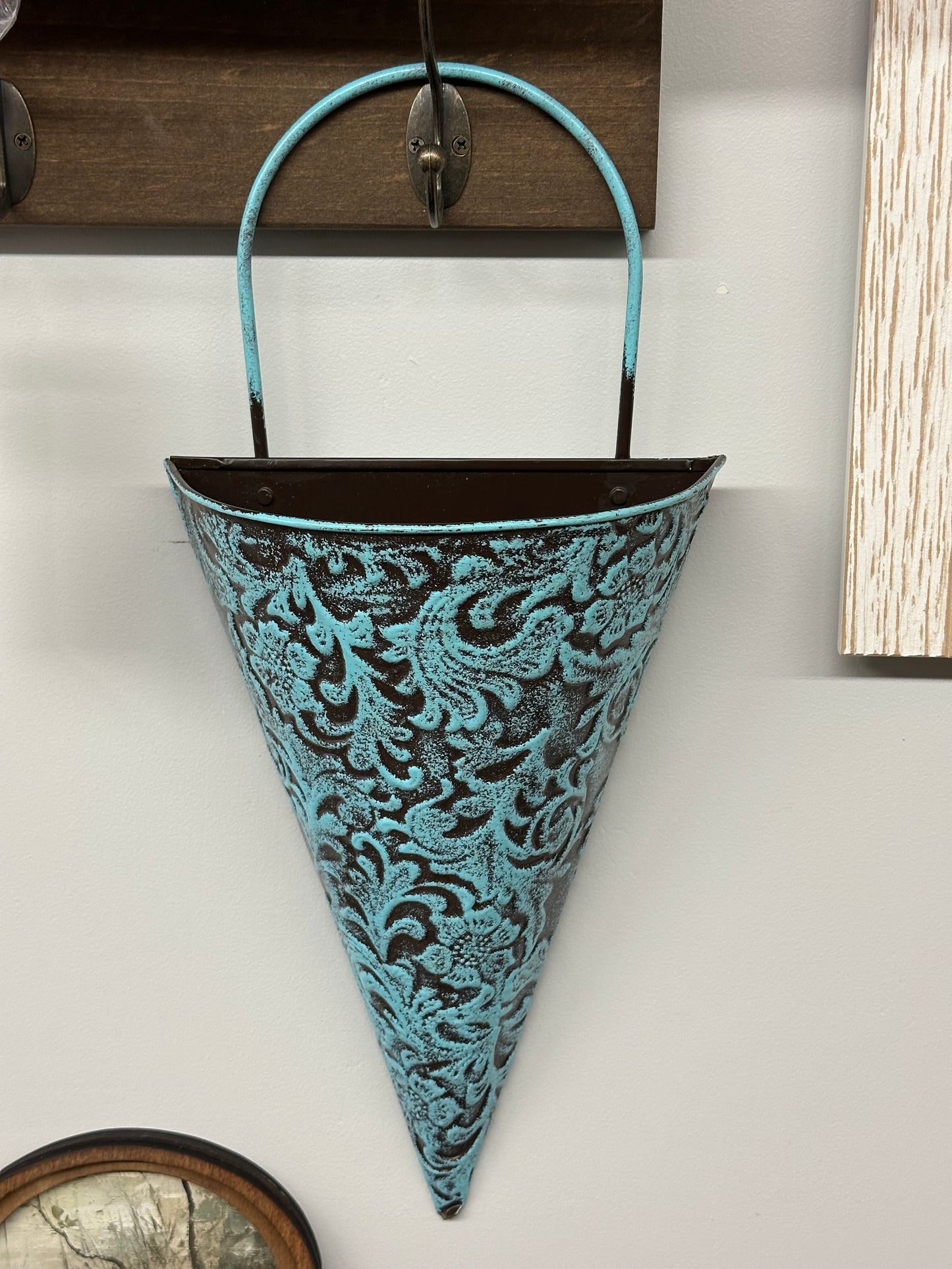 Turquoise Wall Planter