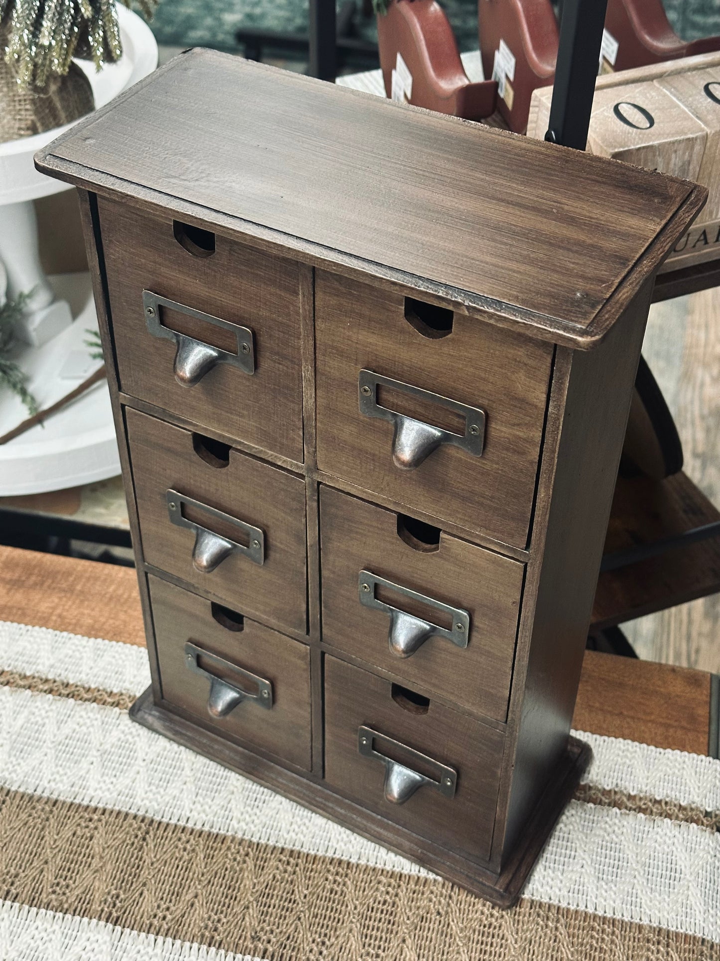 Vintage Apothecary Tabletop Cabinet