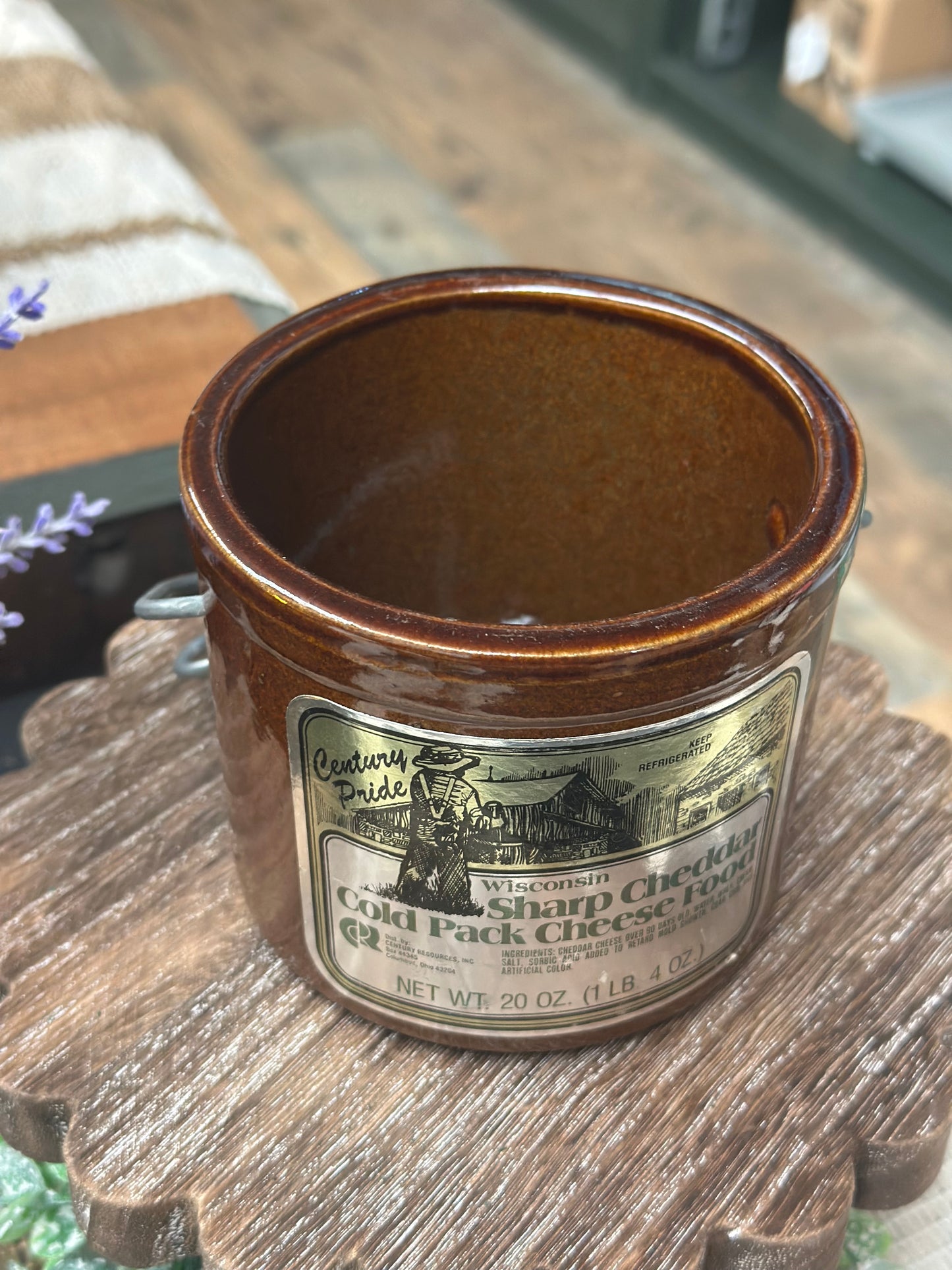 Vintage Cheese Crock