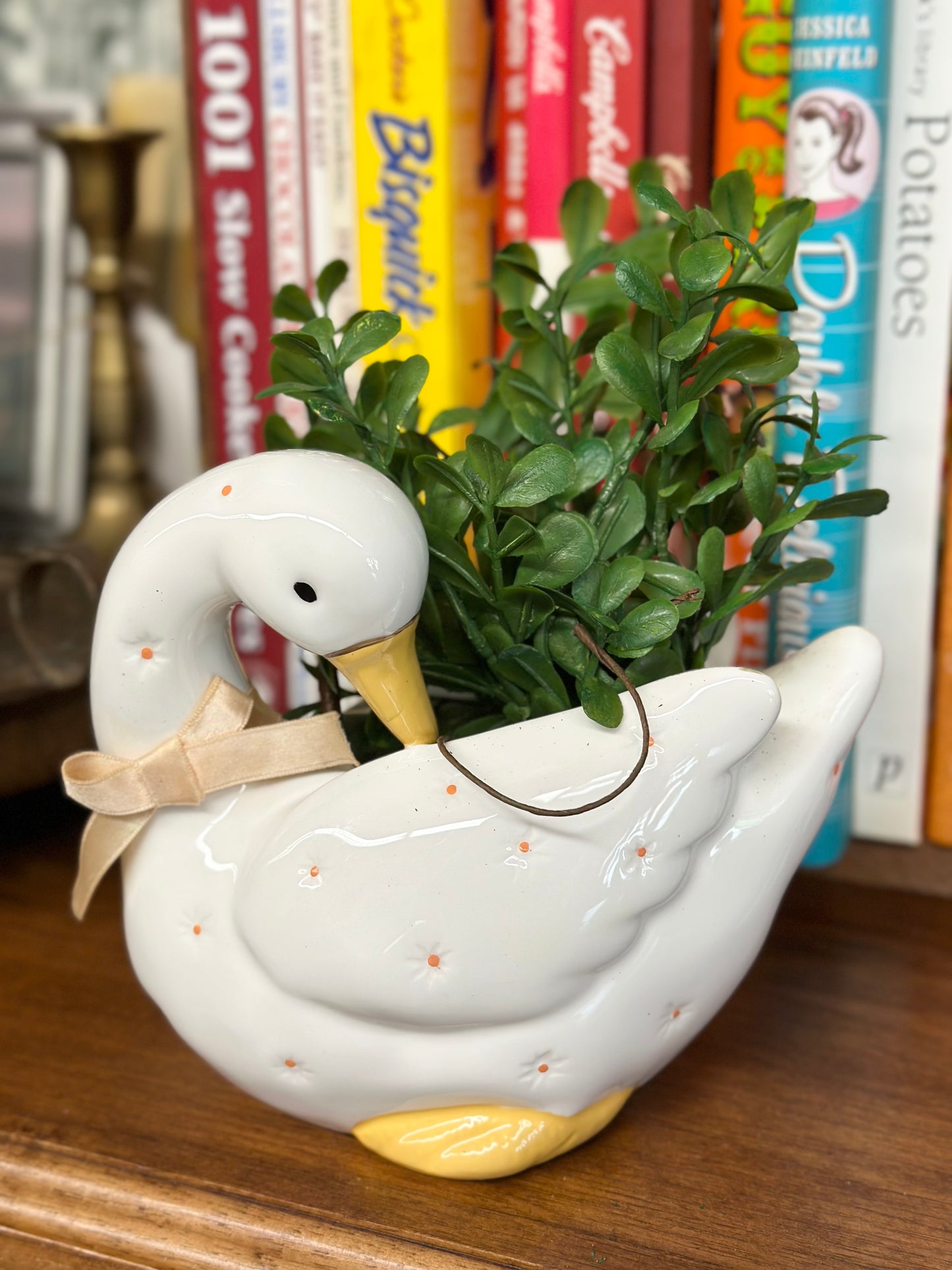 Vintage Goose Planter