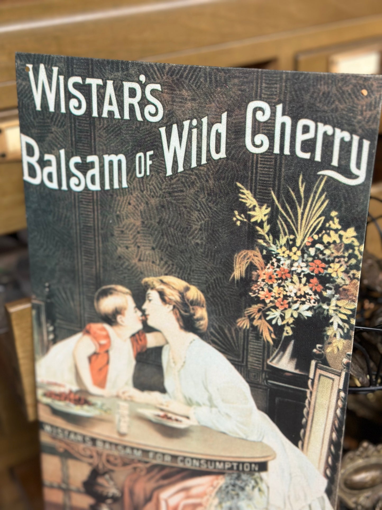 Vintage Wistar’s Advertisement Sign