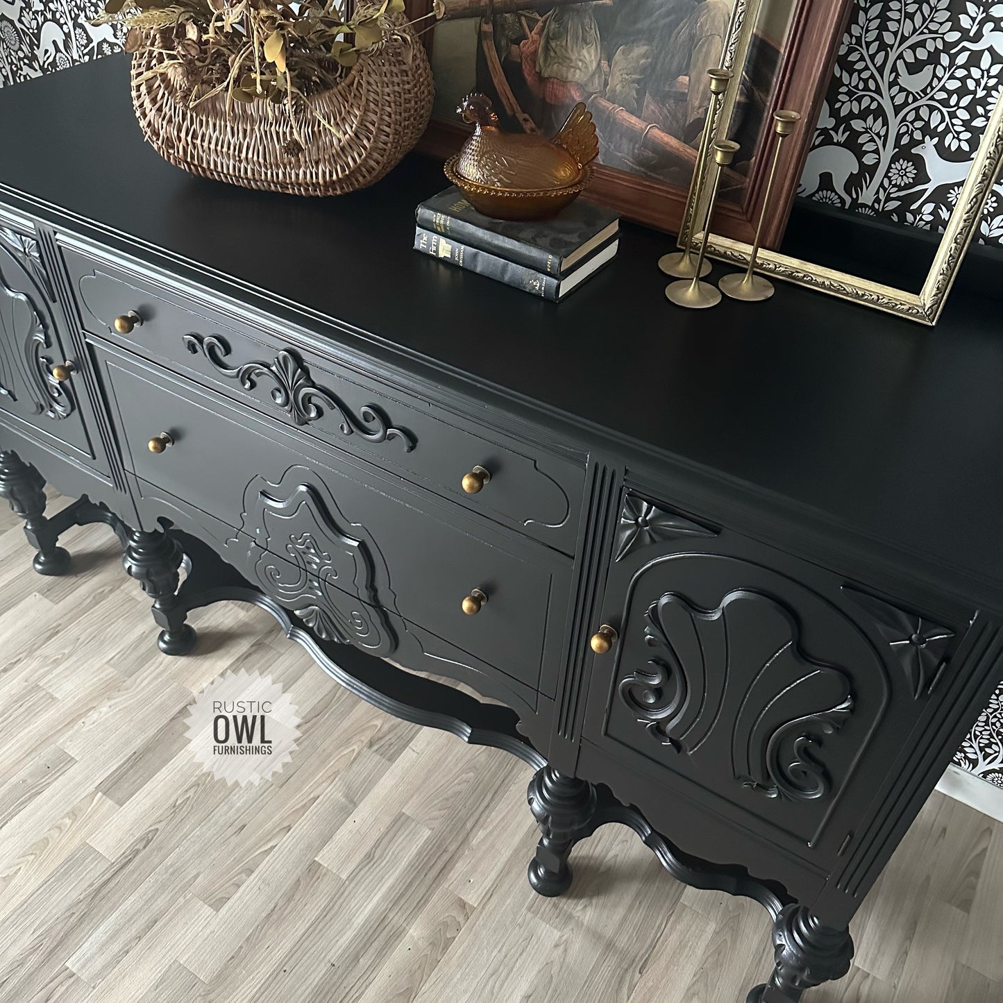 Black Jacobean Buffet