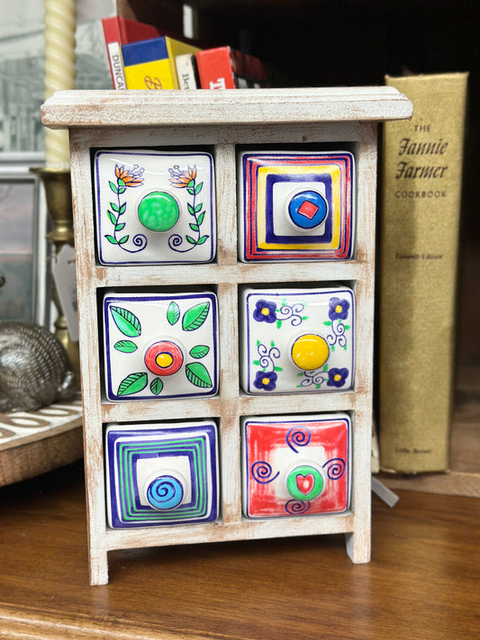 Ceramic Apothecary Chest