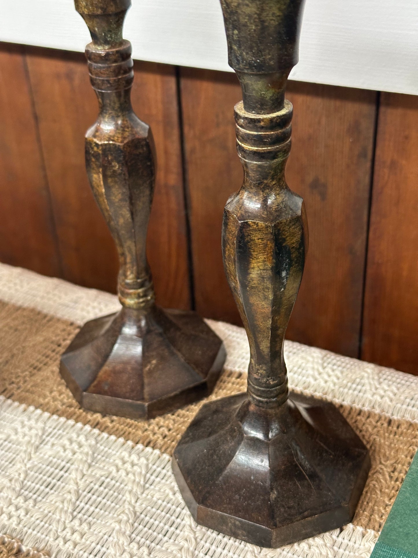 Metal Candlesticks, set of 2