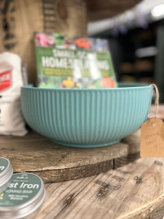 Teal Serving Bowl