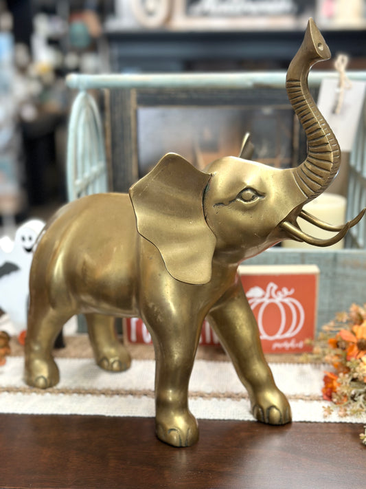 Vintage Brass Elephant, 2 sizes