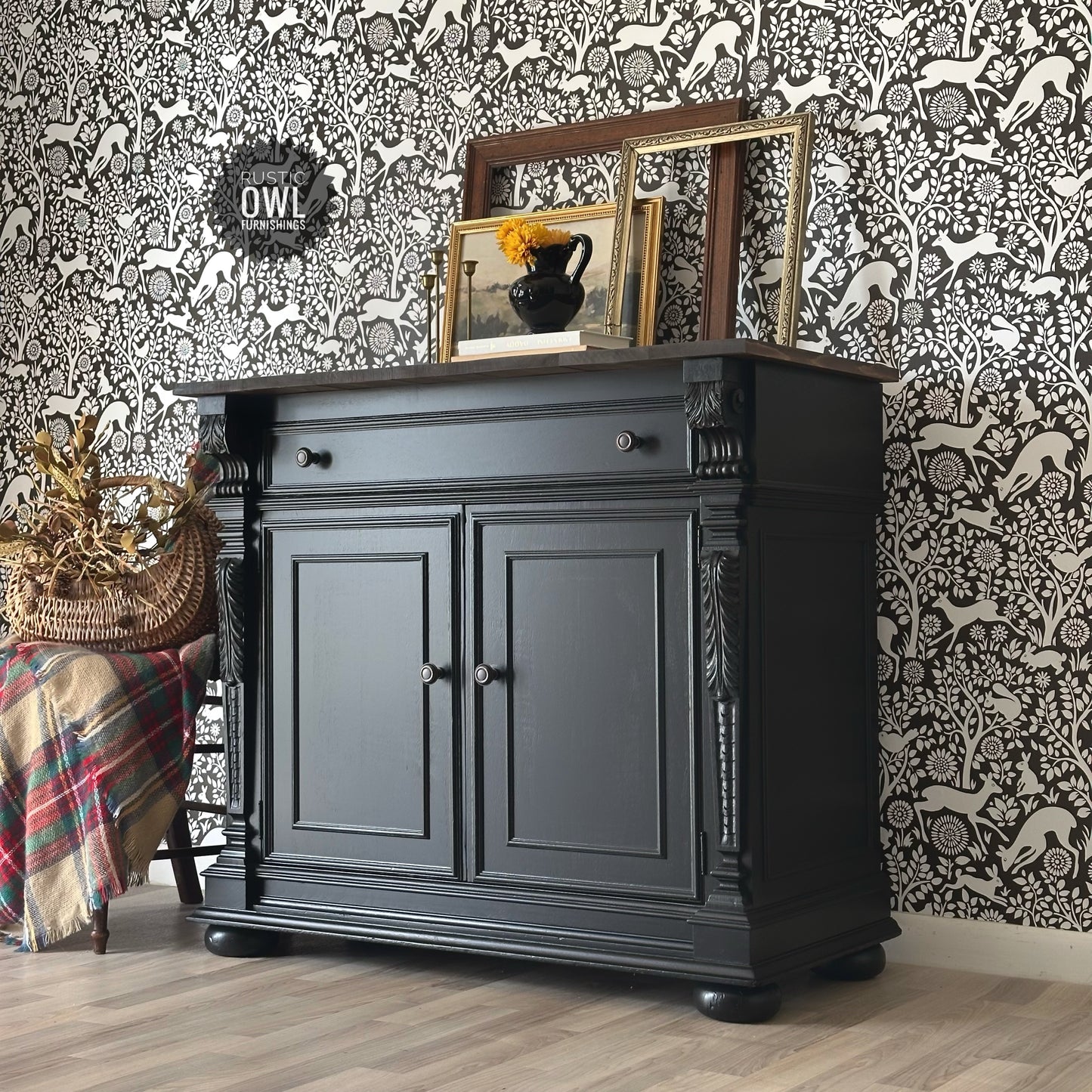 Black Vintage Cabinet