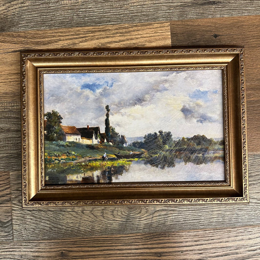 Gold Framed Countryside Painting