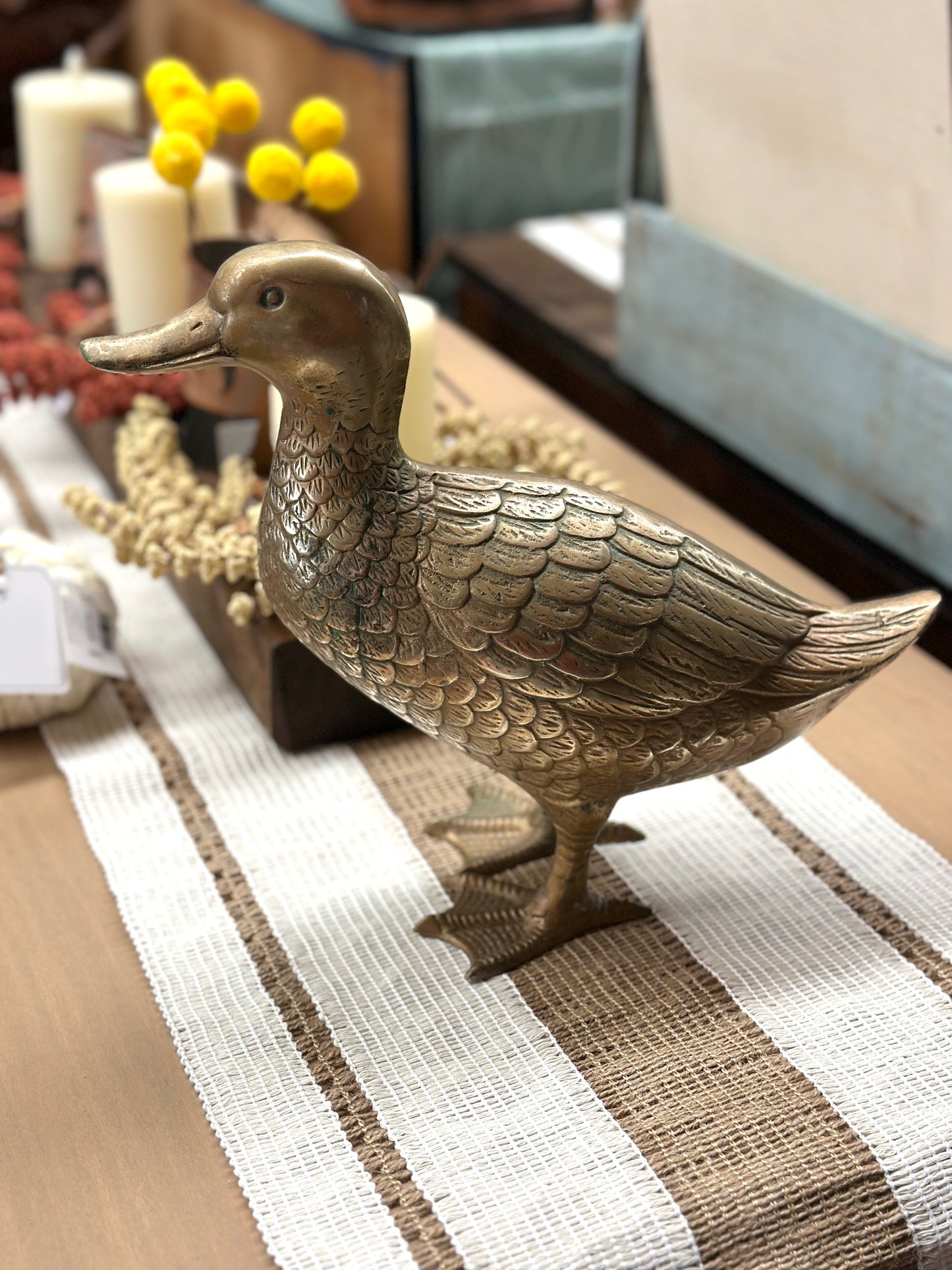 Vintage Brass Duck