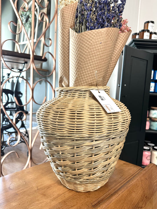 Vintage Wicker Vase