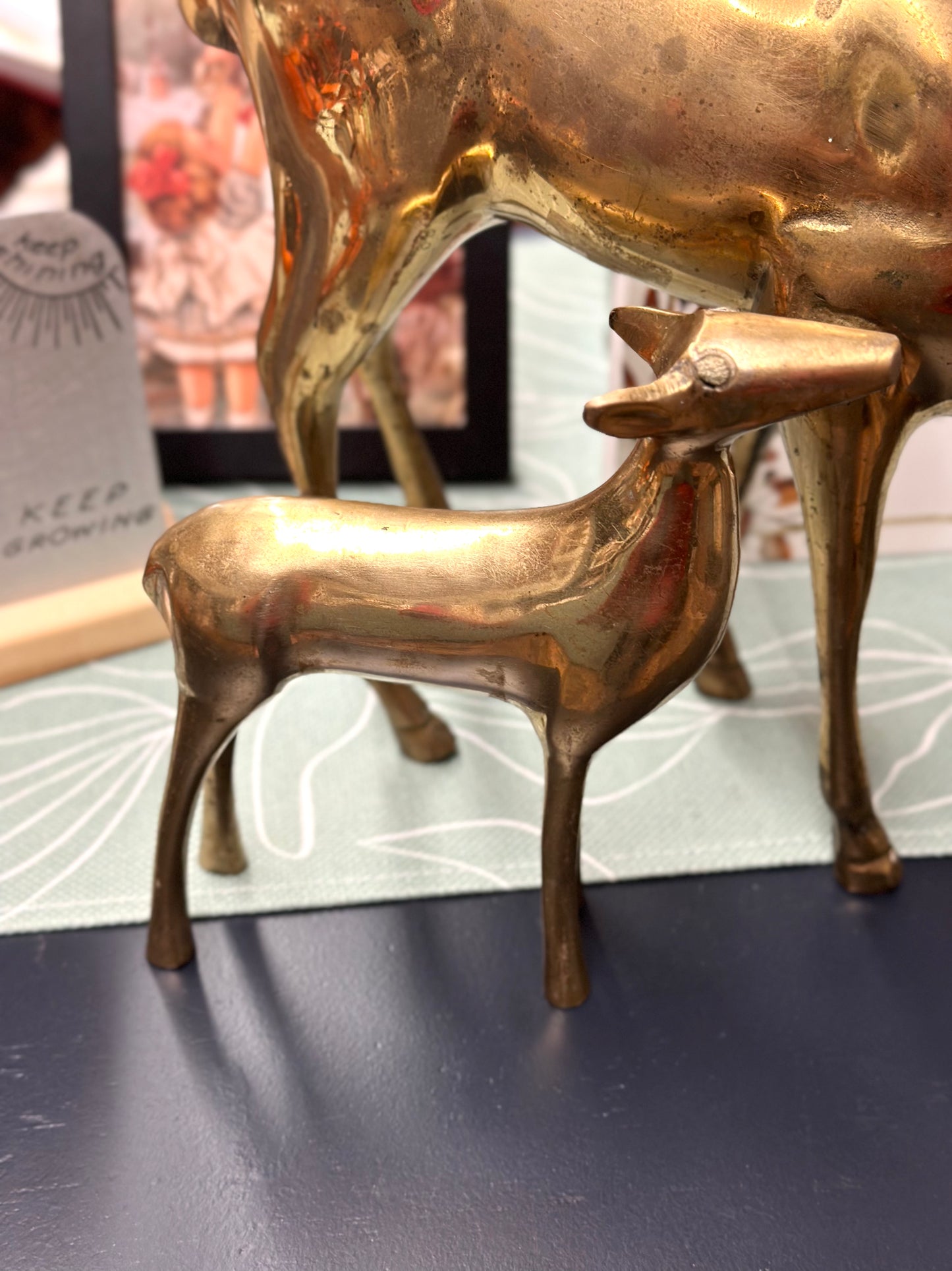 Vintage Brass Deer