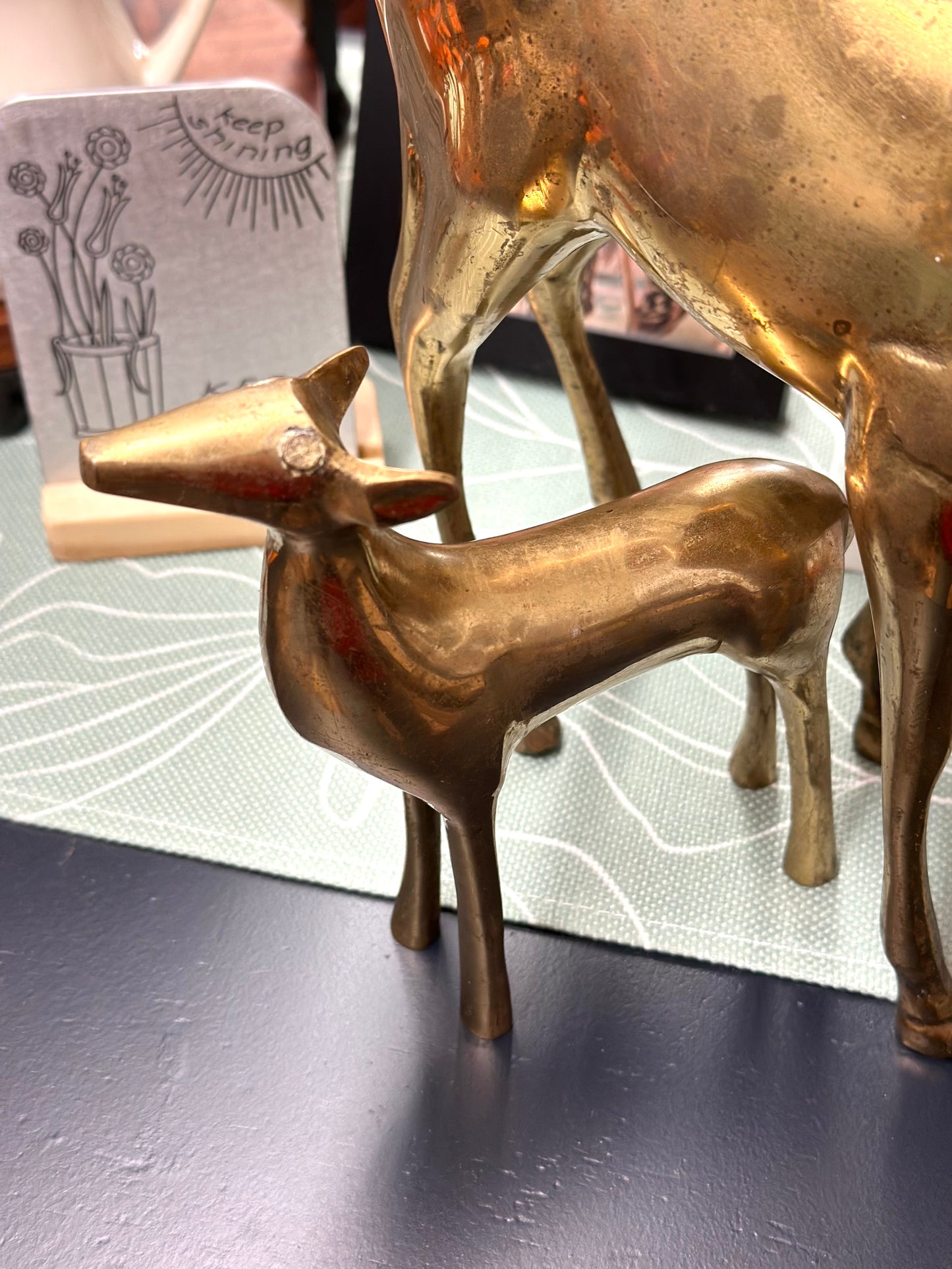 Vintage Brass Deer