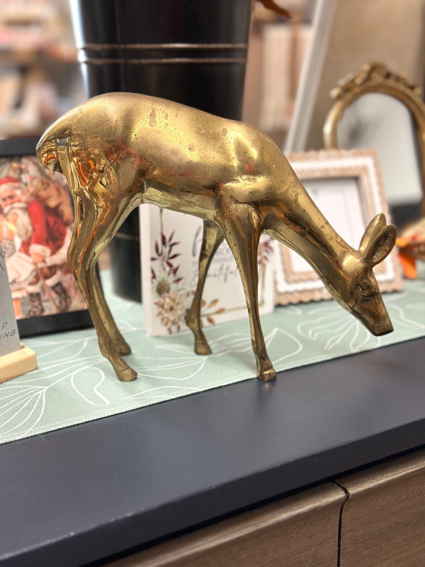 Vintage Brass Deer