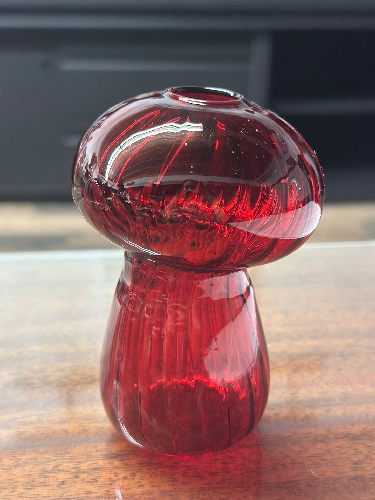 Glass Mushroom Vases, Assorted