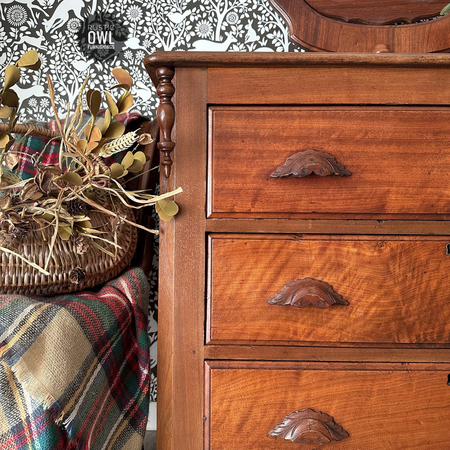 Victorian Walnut Dresser