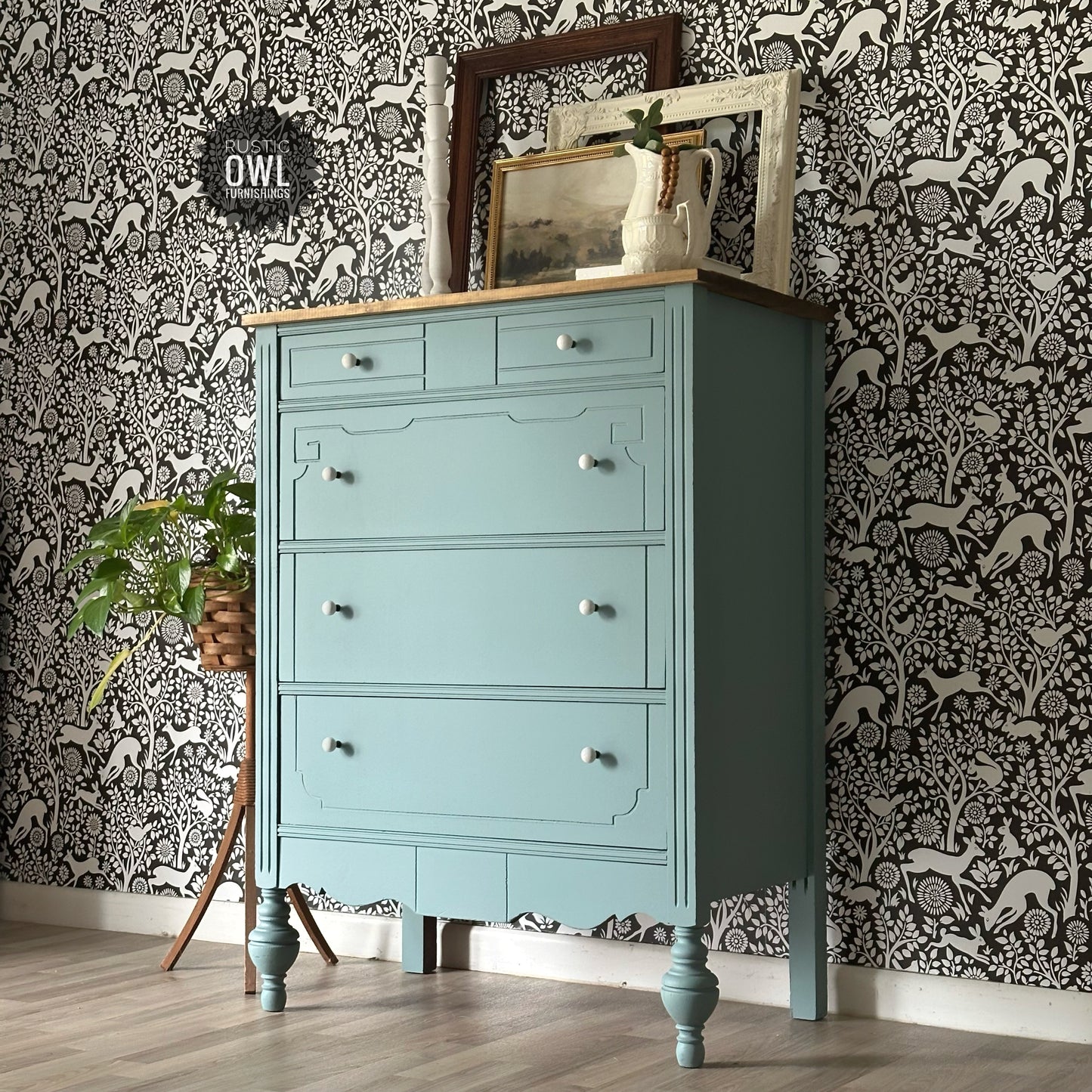 Vintage Blue Dresser