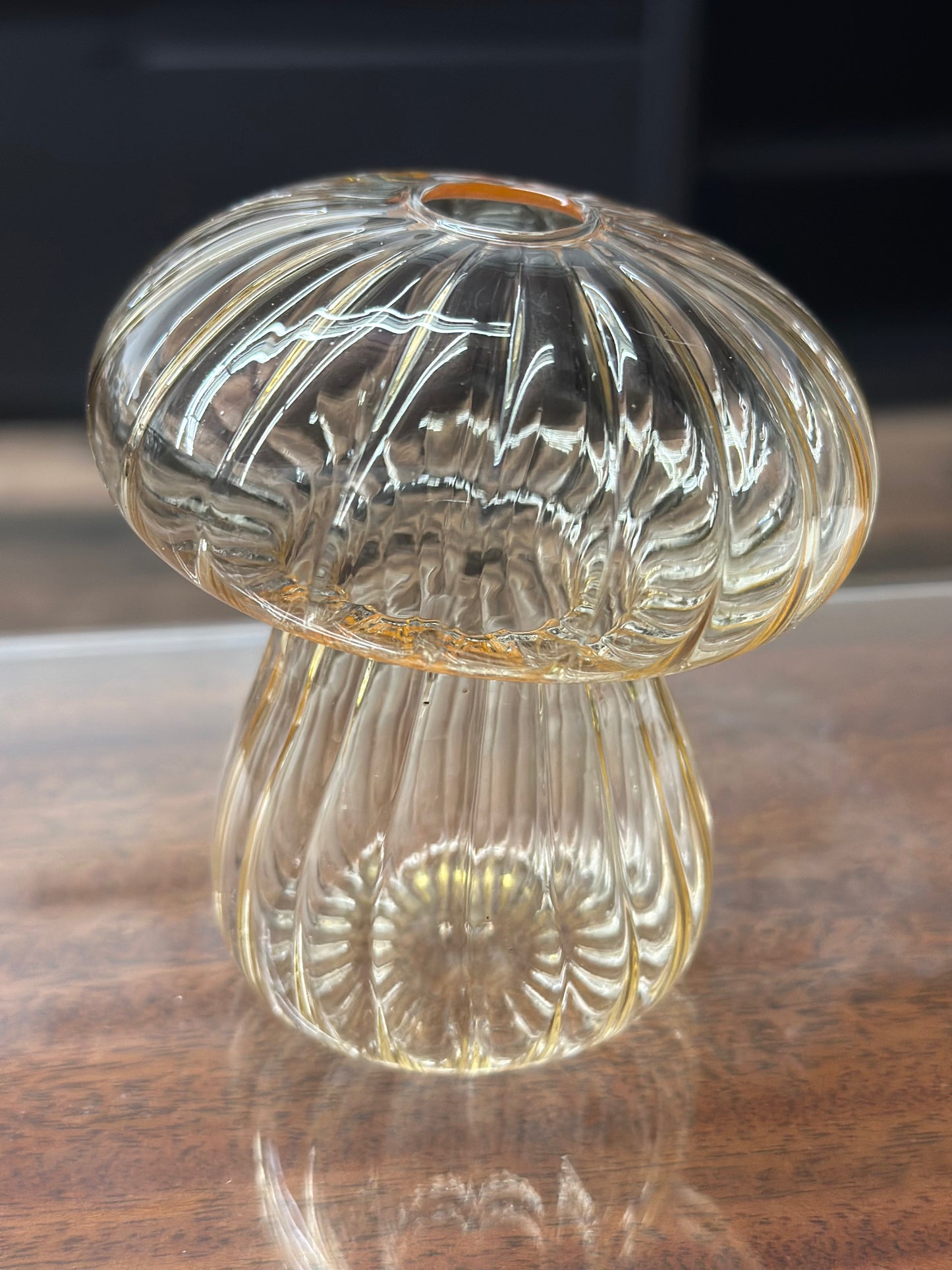 Glass Mushroom Vases, Assorted