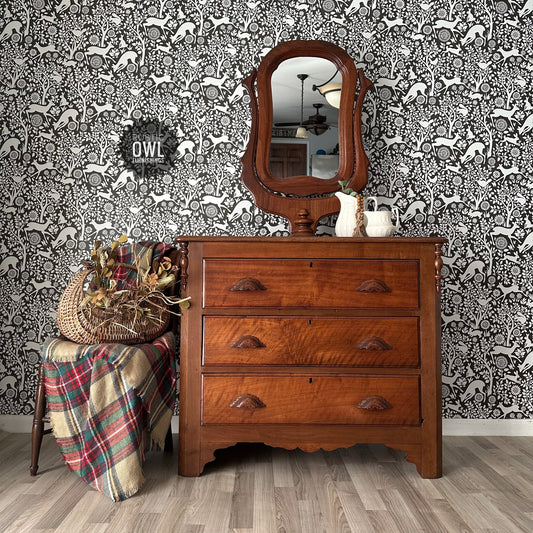 Victorian Walnut Dresser