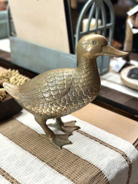 Vintage Brass Duck