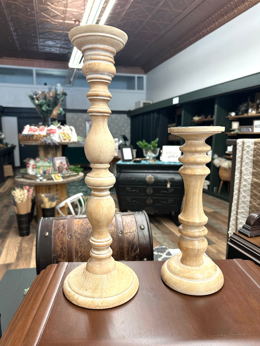 Wood Candlesticks