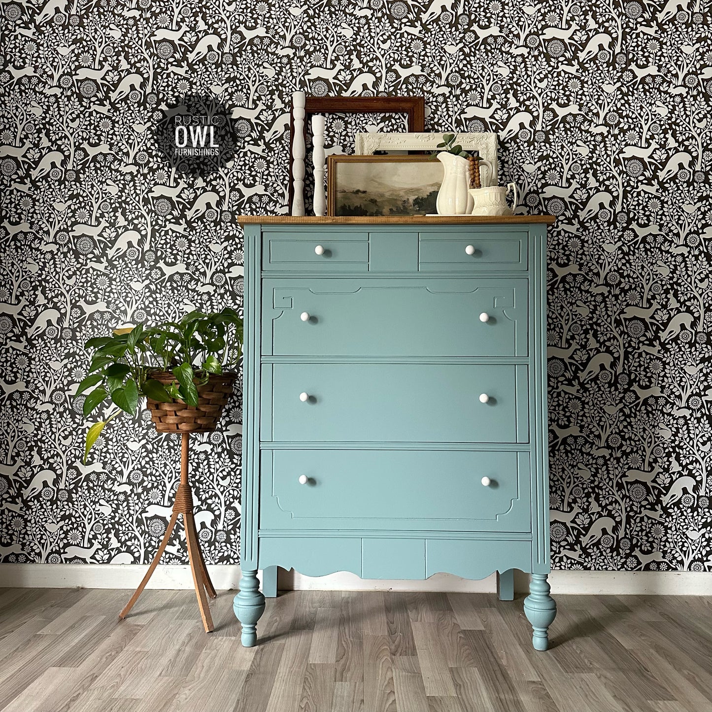 Vintage Blue Dresser