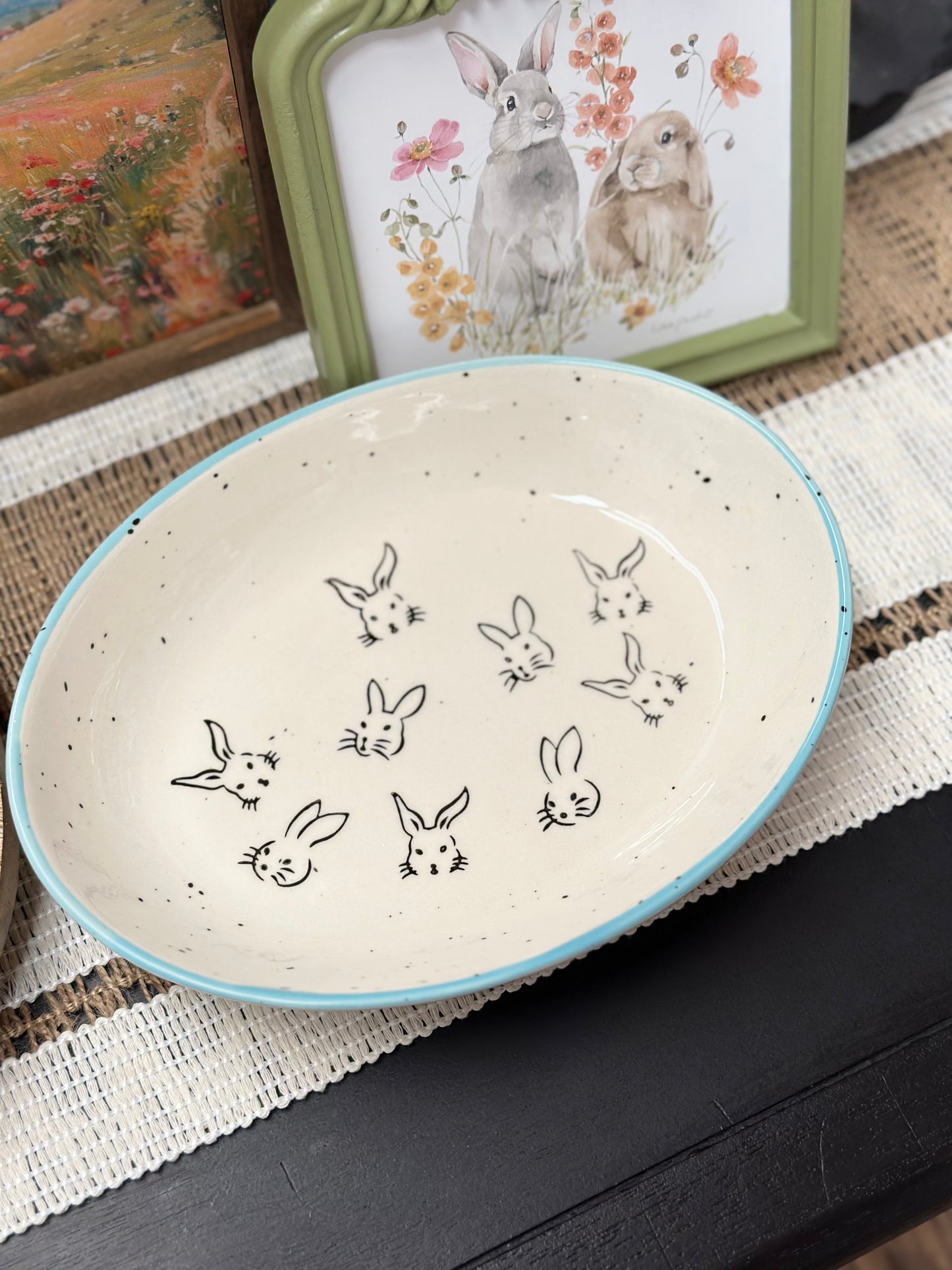 Vintage Meritage Bunny Serving Dish