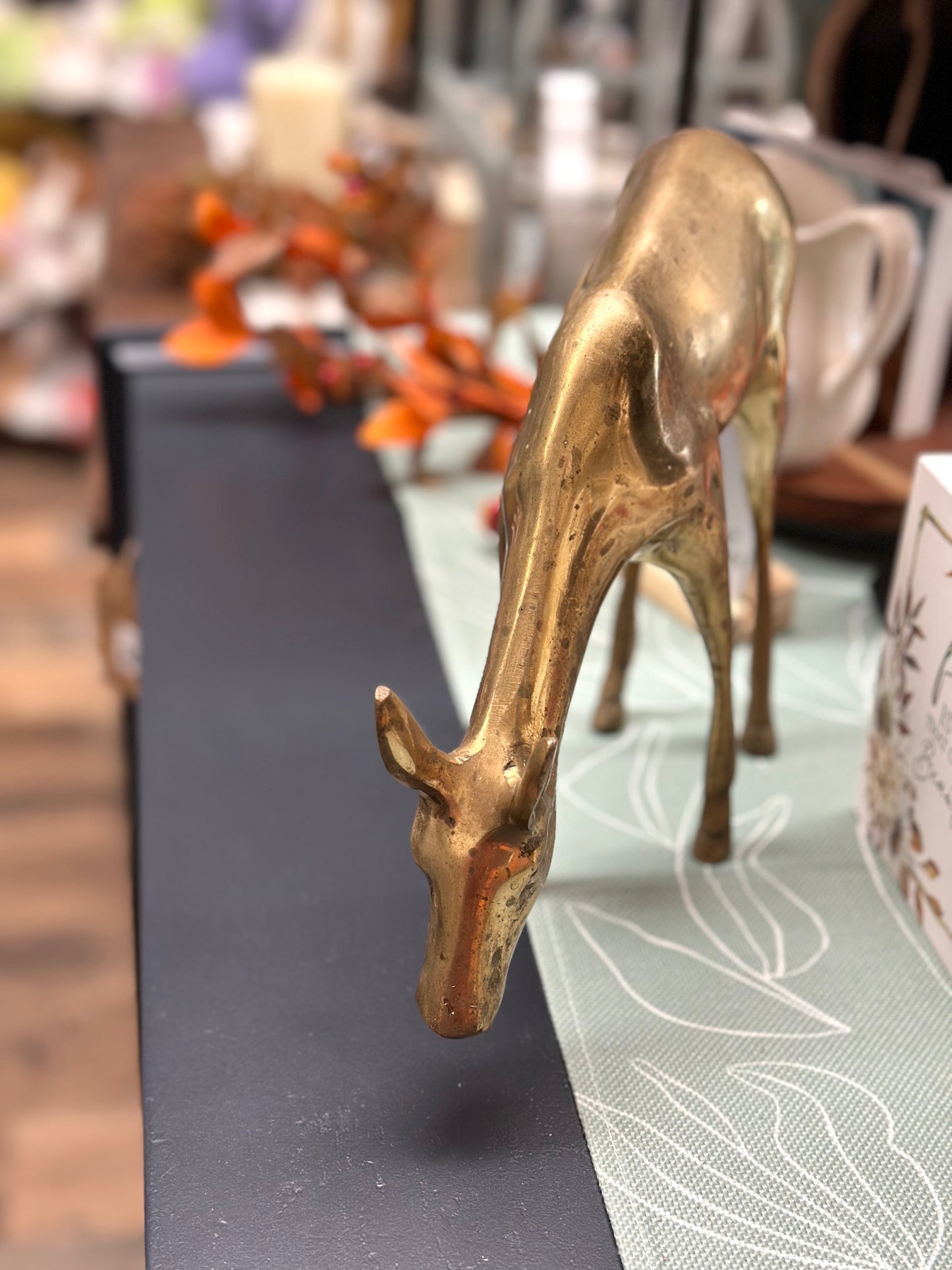 Vintage Brass Deer