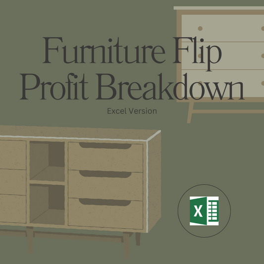 Furniture Flip Profit Breakdown- EXCEL VERSION