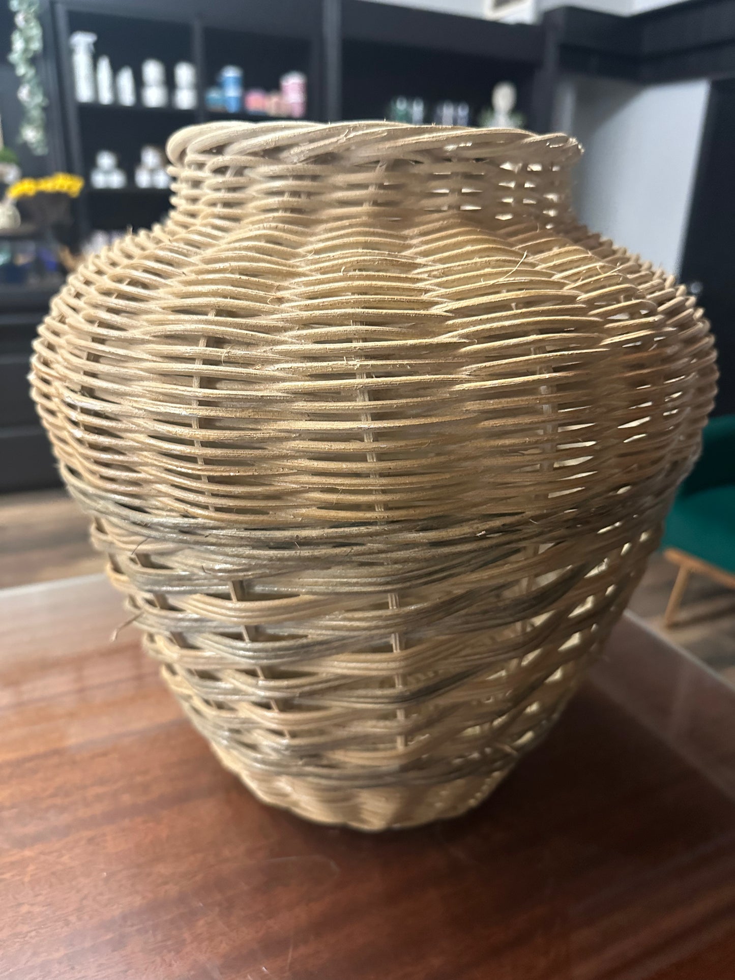 Vintage Wicker Vase