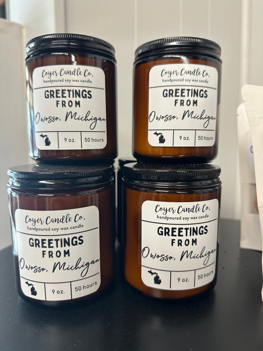 9 oz. Smoked Jar Greetings From "Your City + Region"