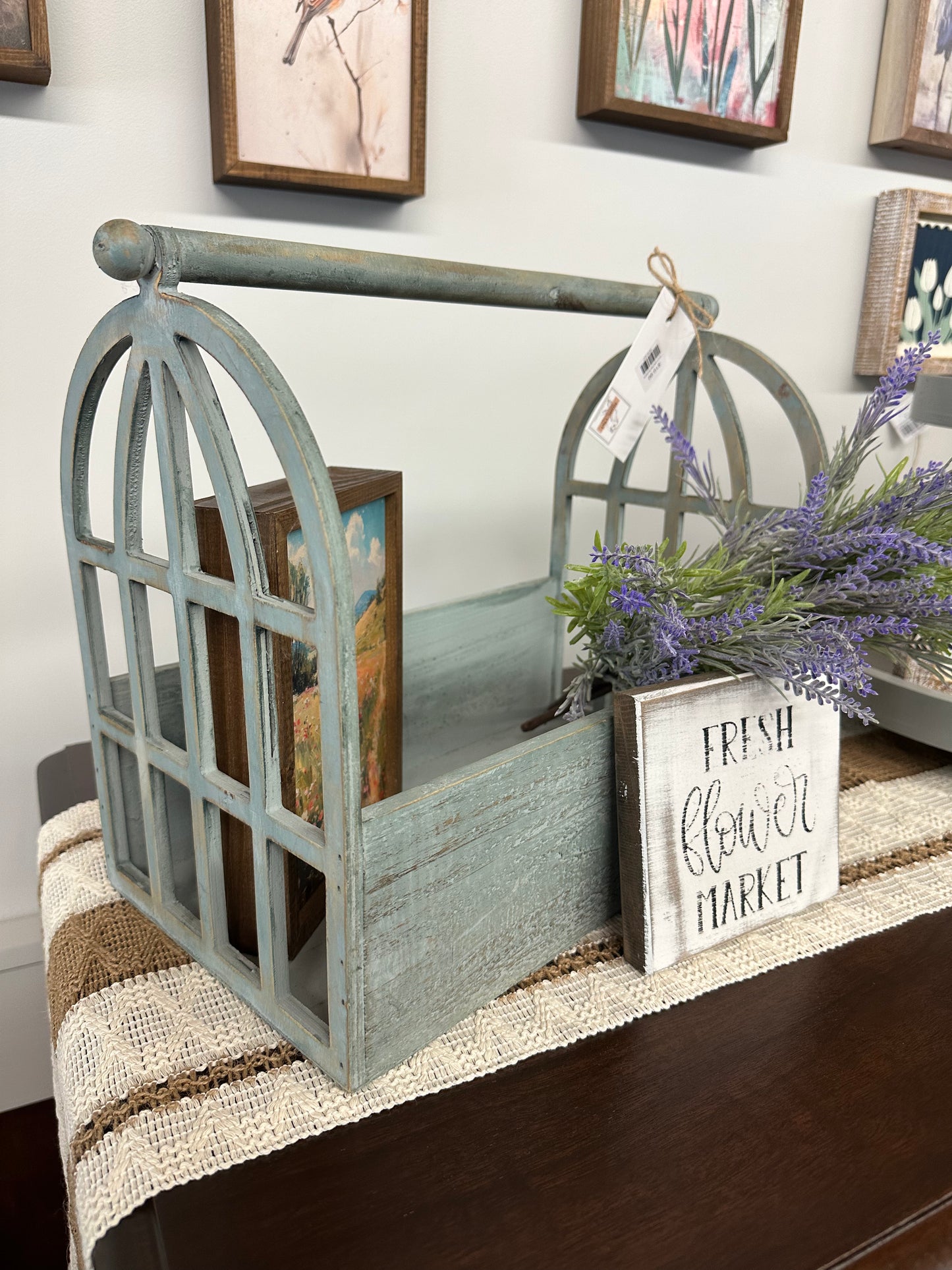 Arch planter/toolbox