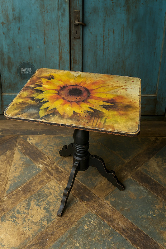Sunflower Pedestal Table