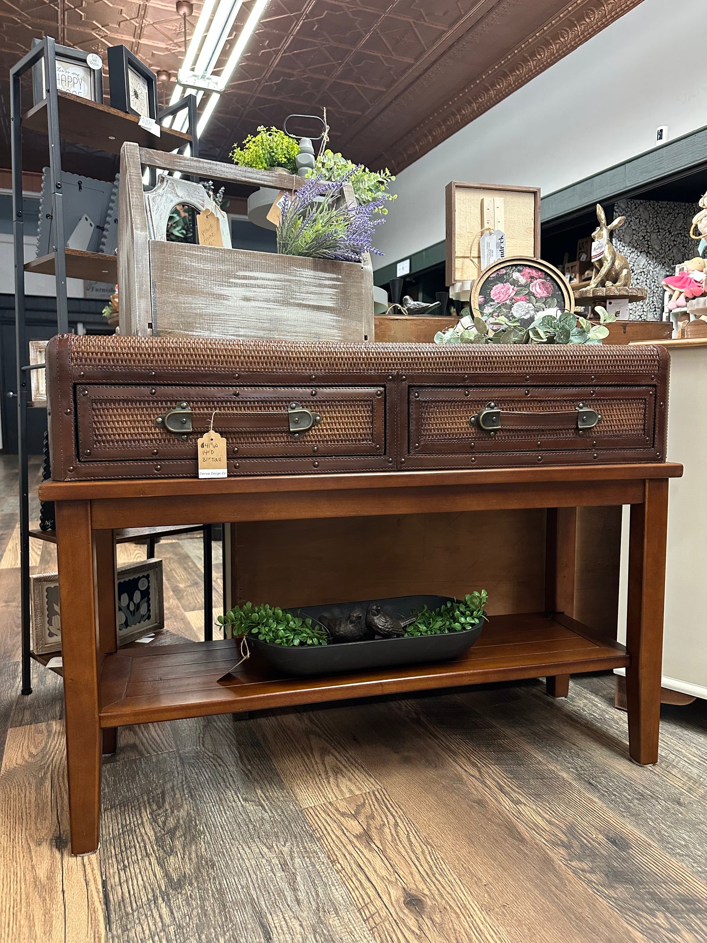 Suitcase Console Table