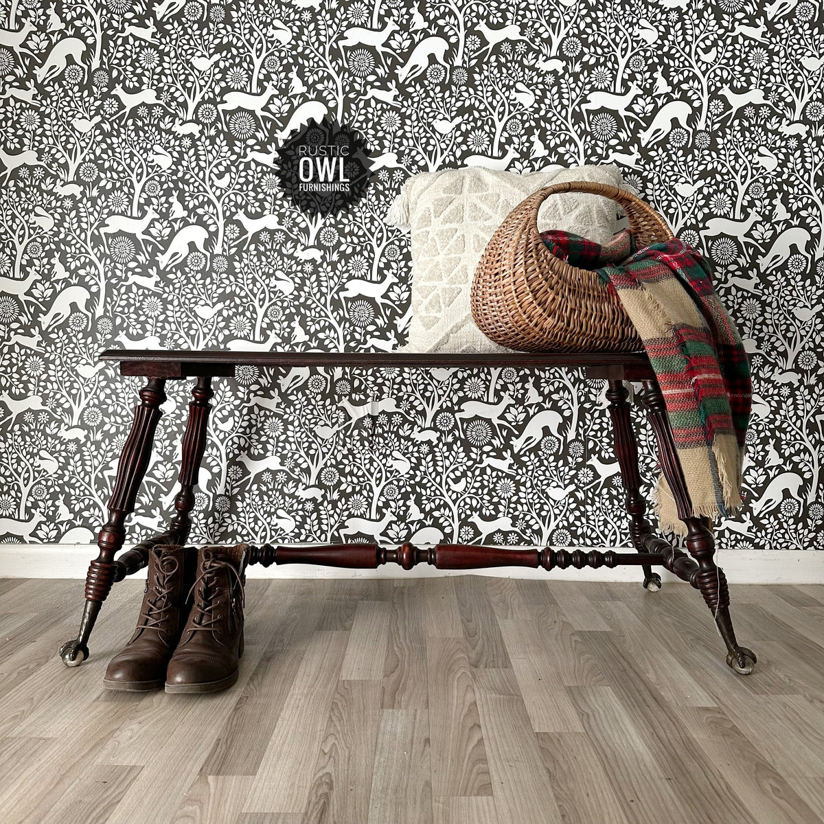 Antique Claw & Ball Footed Bench
