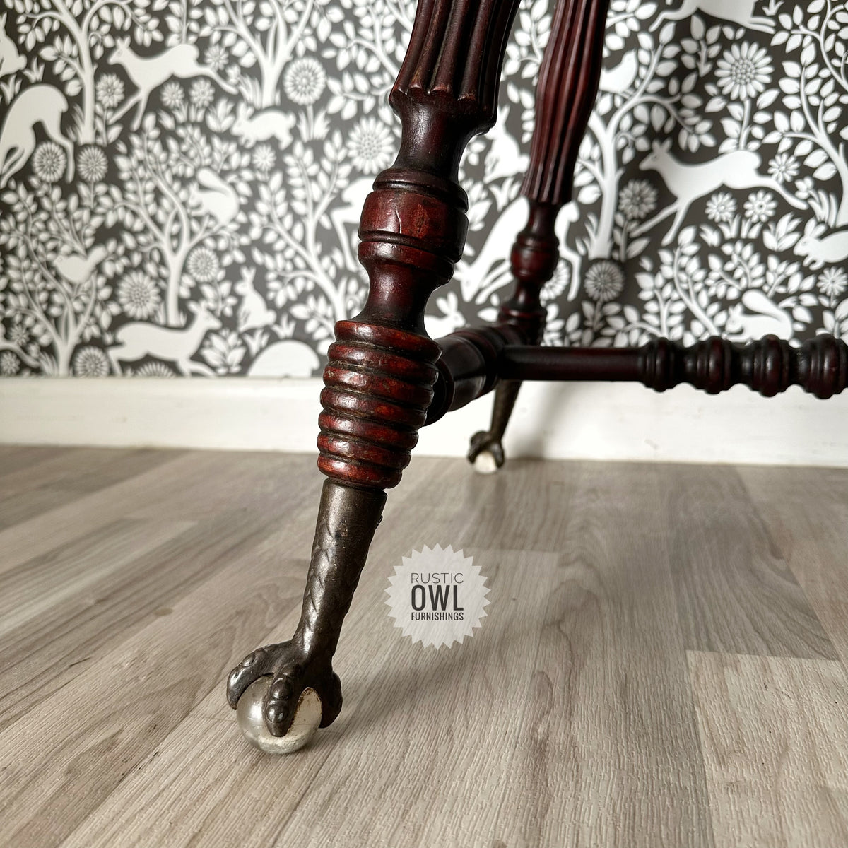 Antique Claw & Ball Footed Bench