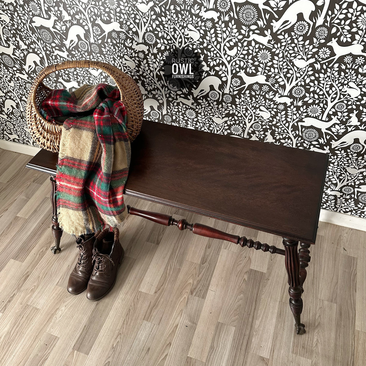 Antique Claw & Ball Footed Bench
