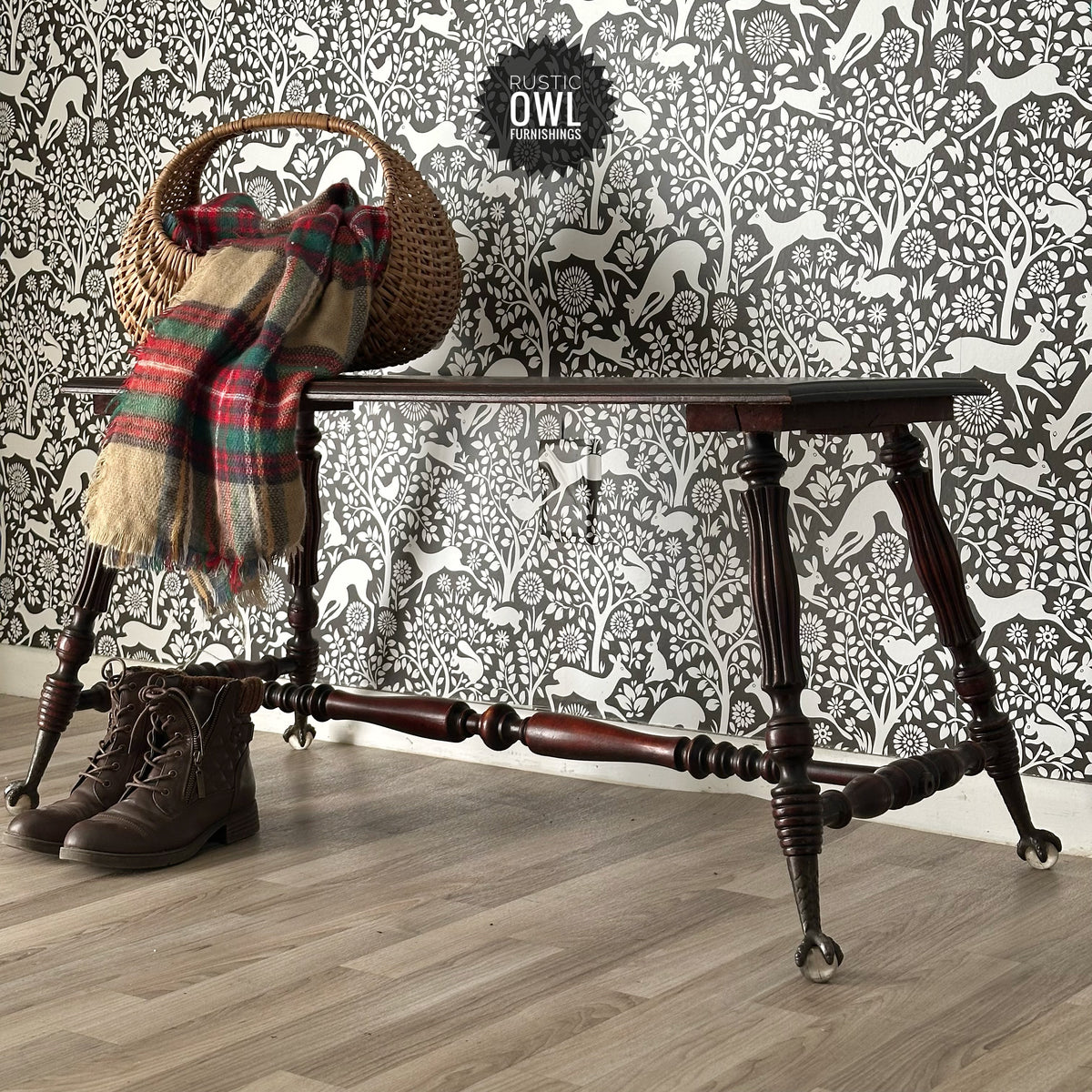 Antique Claw & Ball Footed Bench