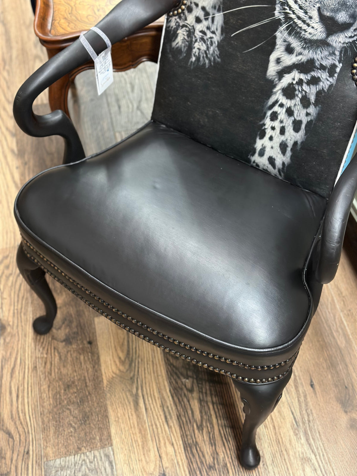 Leopard Leather Chair